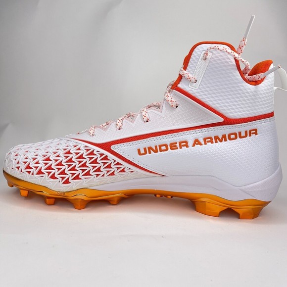 Under Armour Mens Hammer MC Orange White Football Cleats Size 13.5D 3022836-117 main image 4